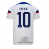 Officiële Voetbalshirt USA Christian Pulisic 10 Thuis WK 2022 - Heren